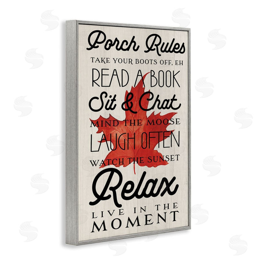 Lil' Rue | Canada Porch Rules with Leaf