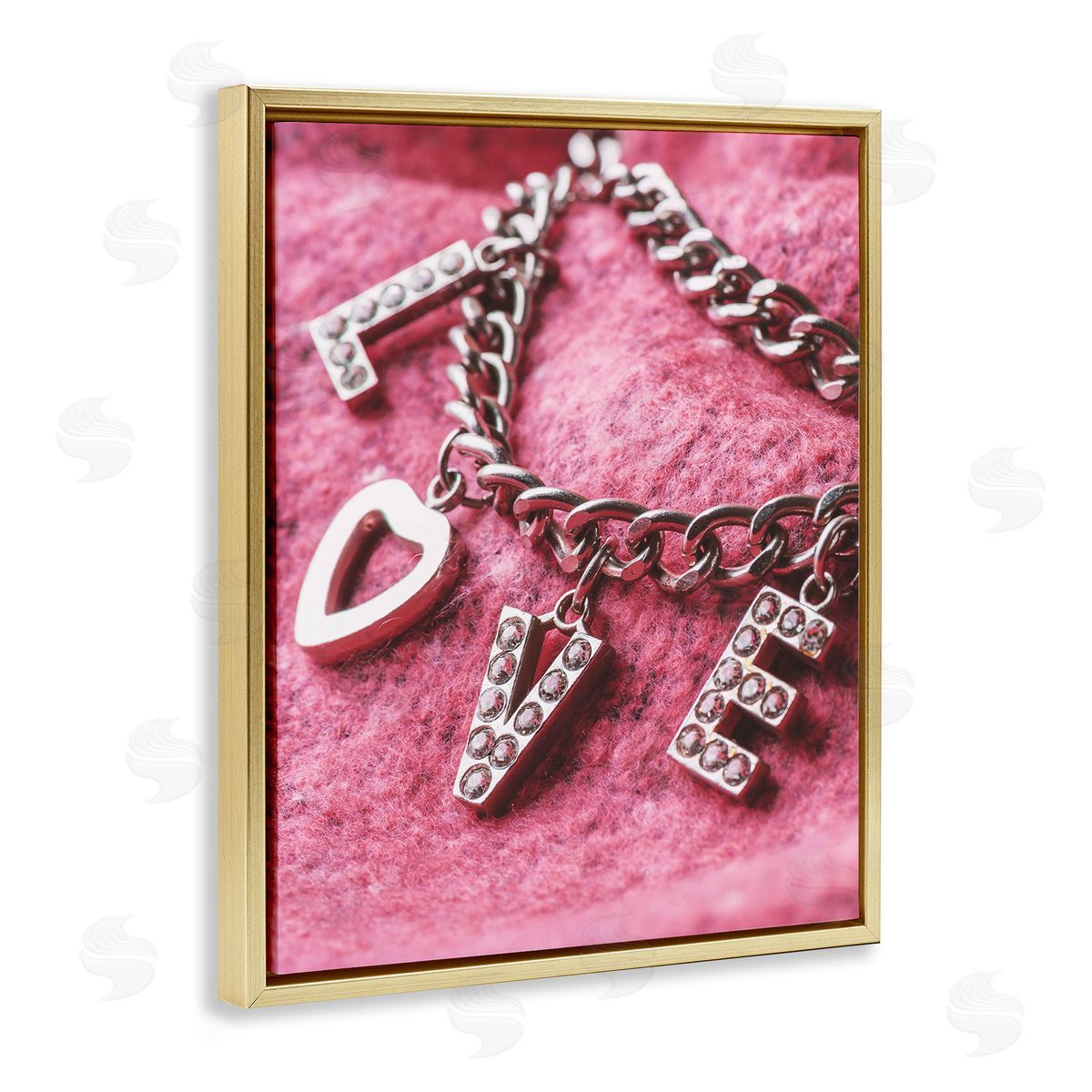 Lil' Rue Glam Love Charm Bracelet Canvas Wall Art Print