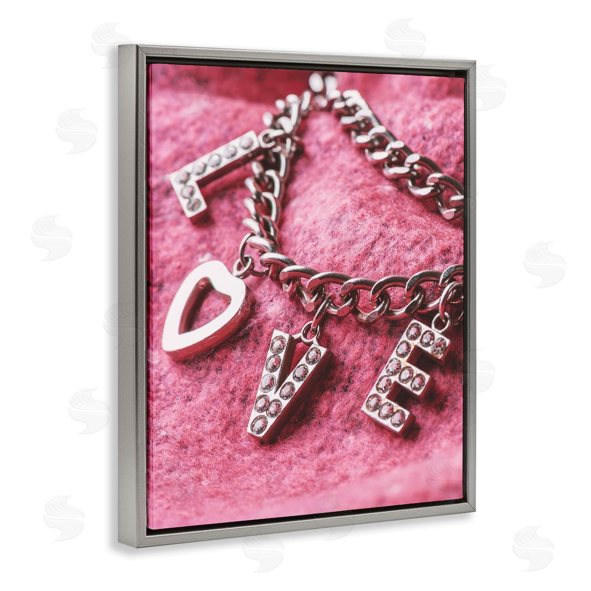 Lil' Rue Glam Love Charm Bracelet Canvas Wall Art Print