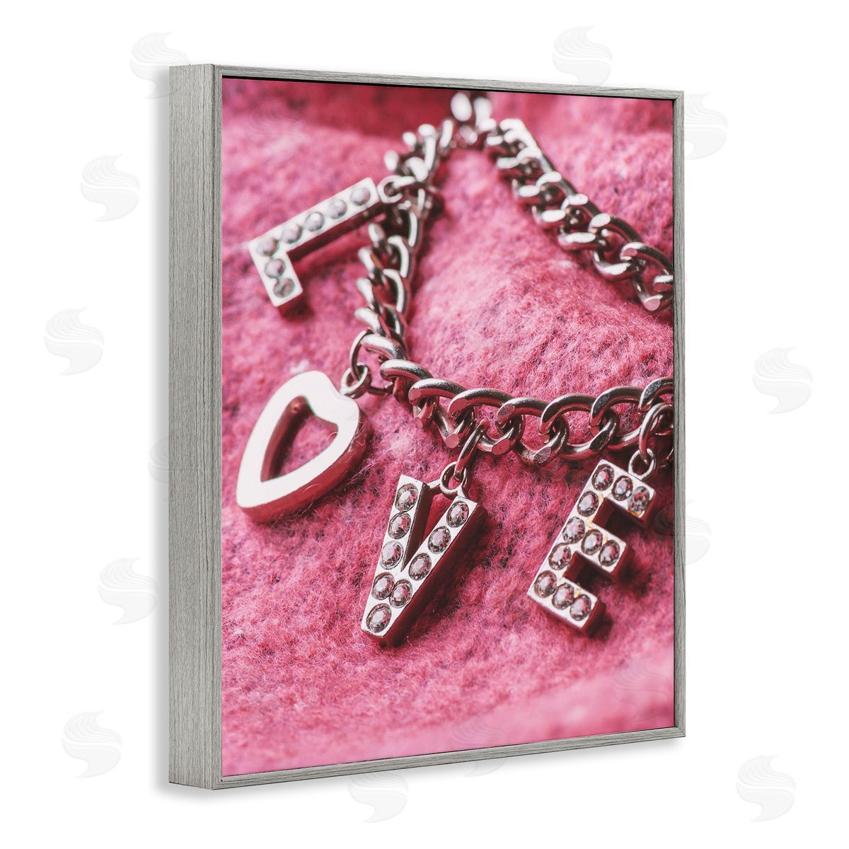 Lil' Rue Glam Love Charm Bracelet Canvas Wall Art Print