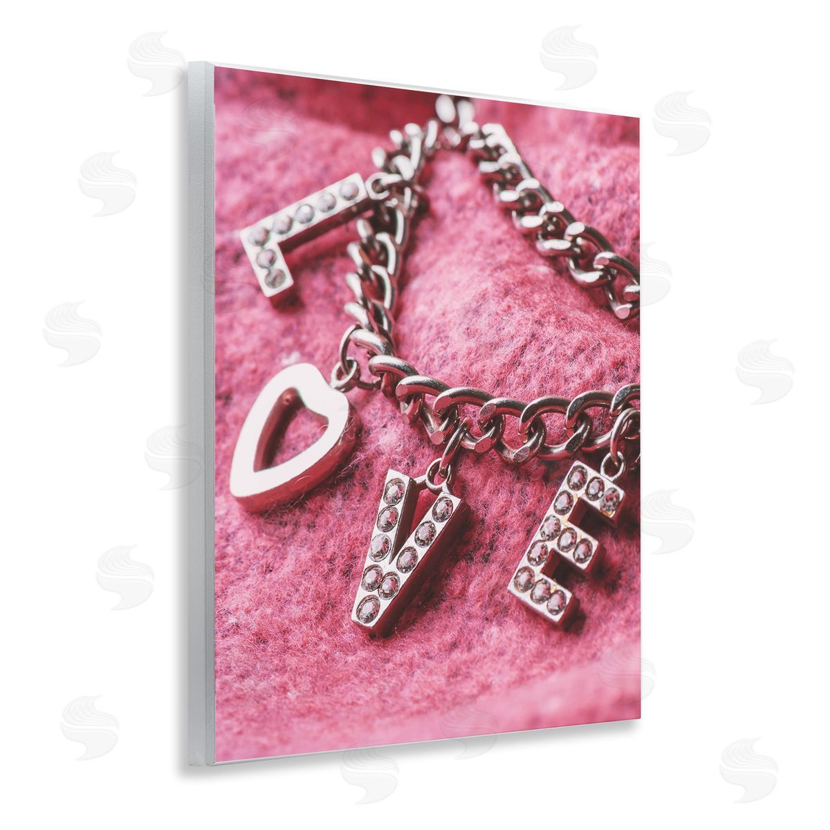 Lil' Rue Glam Love Charm Bracelet Canvas Wall Art Print