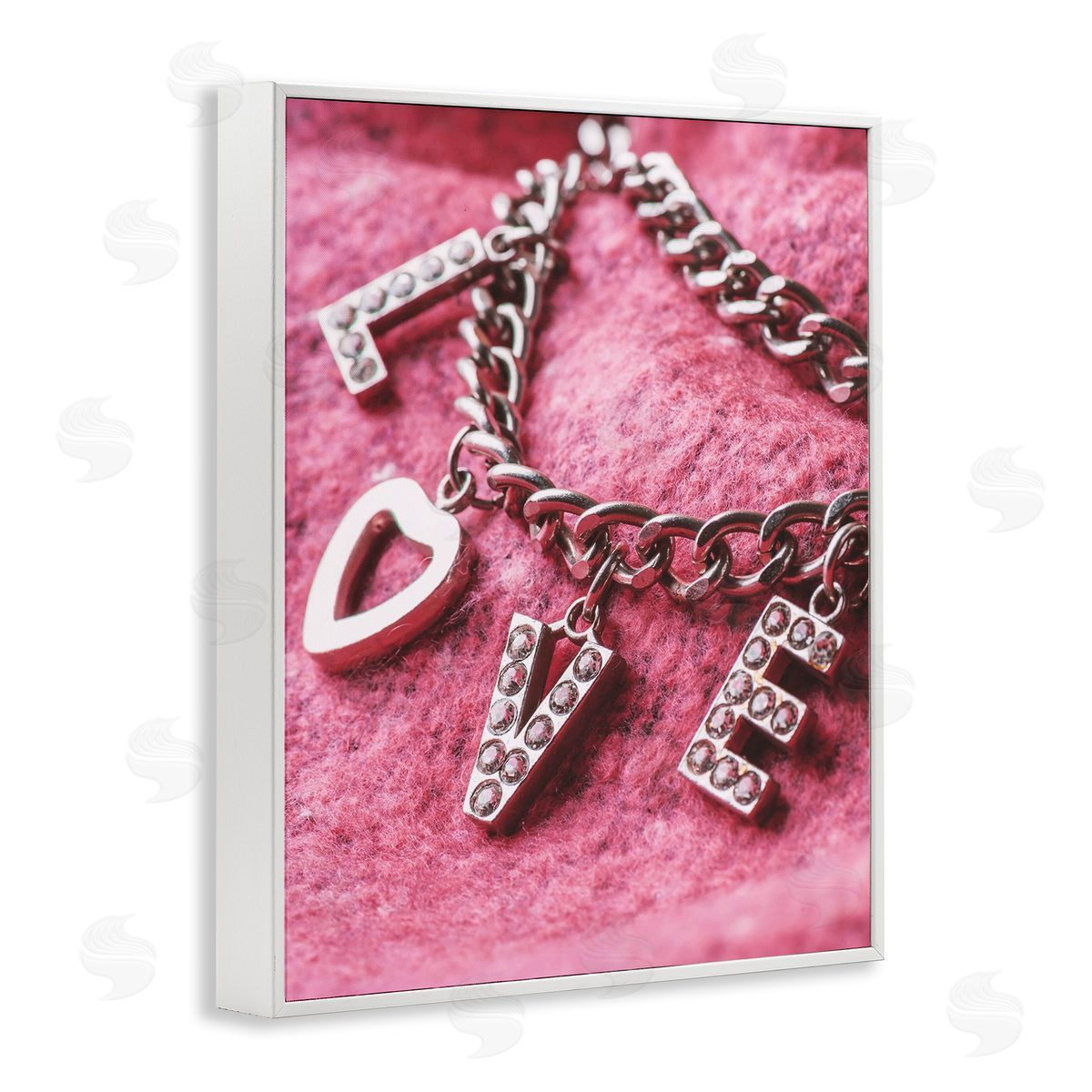 Lil' Rue Glam Love Charm Bracelet Canvas Wall Art Print