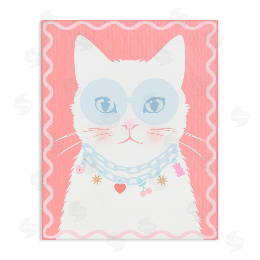 Lil' Rue | Pastel Cat with Necklace