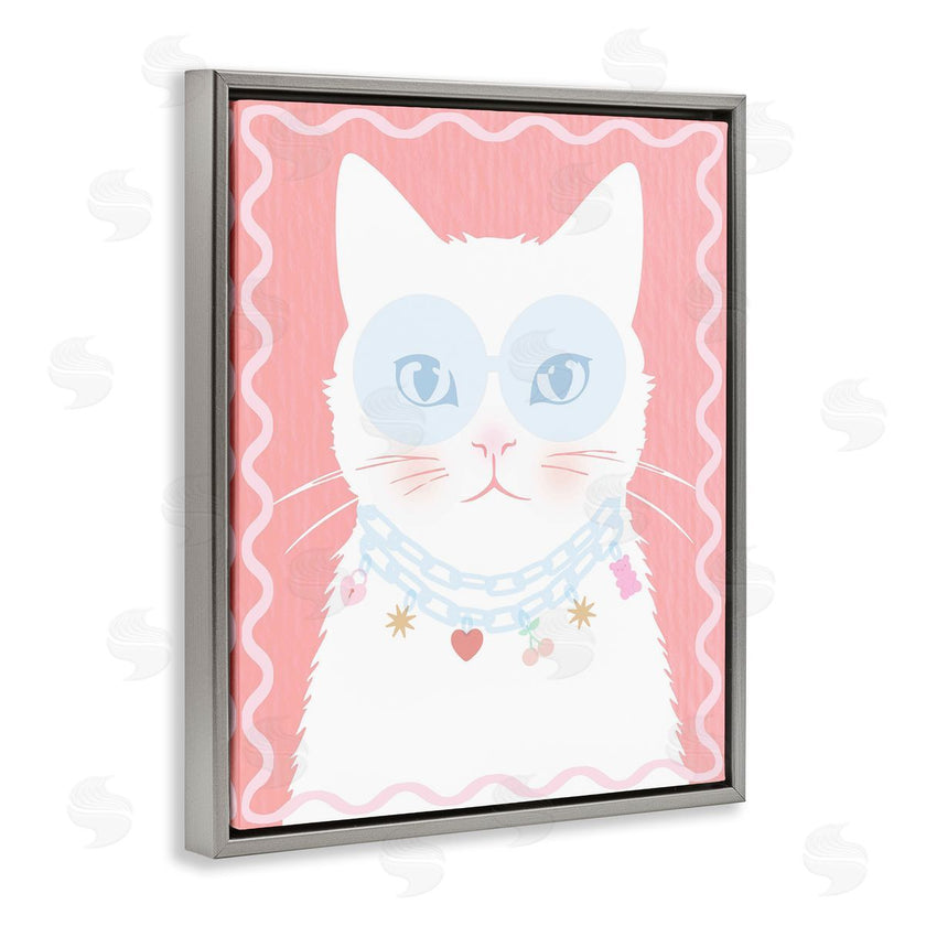 Lil' Rue | Pastel Cat with Necklace