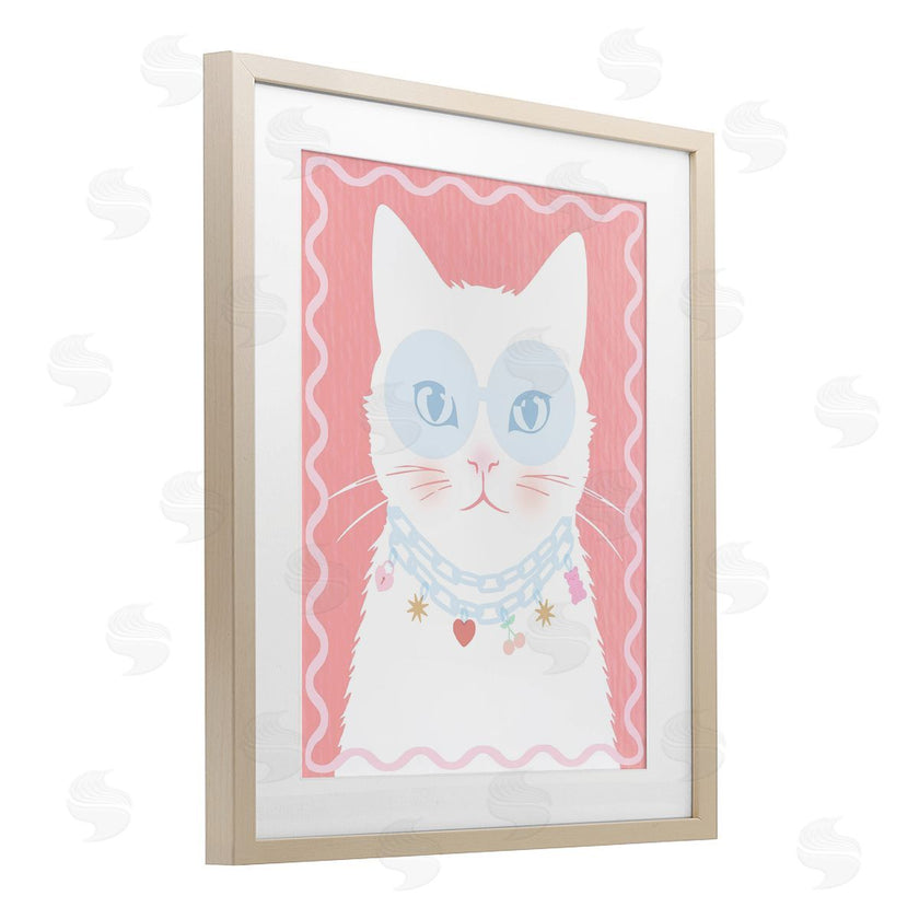 Lil' Rue | Pastel Cat with Necklace