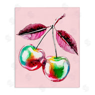 Lil' Rue | Chromatic Cherries on Pink