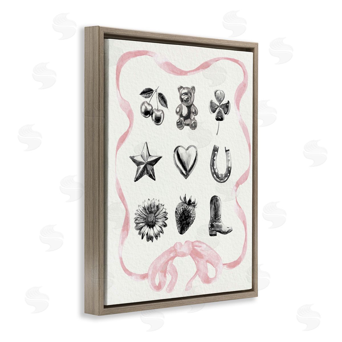 Lil' Rue Girly Glam Western Collection Canvas Wall Art Print