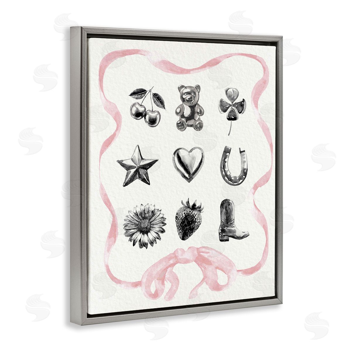 Lil' Rue Girly Glam Western Collection Canvas Wall Art Print