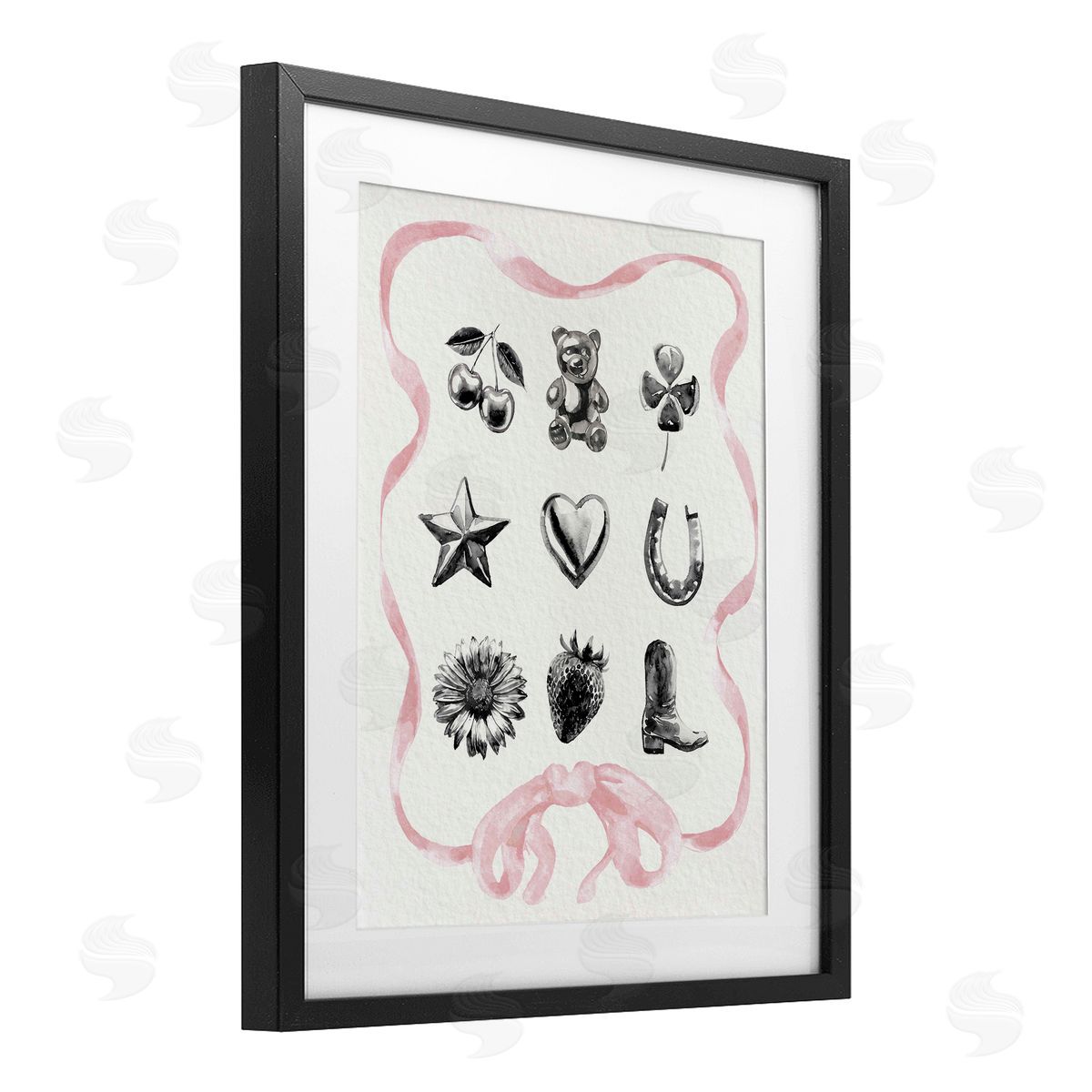 Lil' Rue Girly Glam Western Collection Canvas Wall Art Print