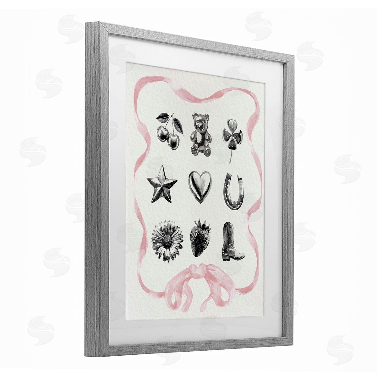 Lil' Rue Girly Glam Western Collection Canvas Wall Art Print