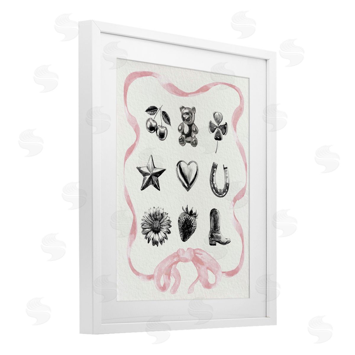 Lil' Rue Girly Glam Western Collection Canvas Wall Art Print