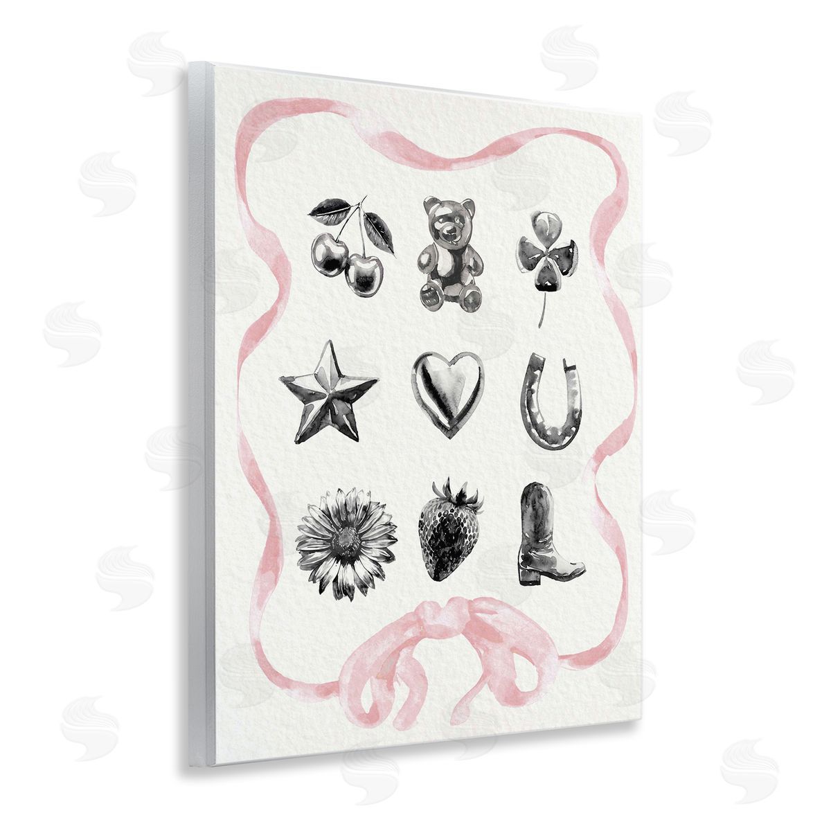 Lil' Rue Girly Glam Western Collection Canvas Wall Art Print