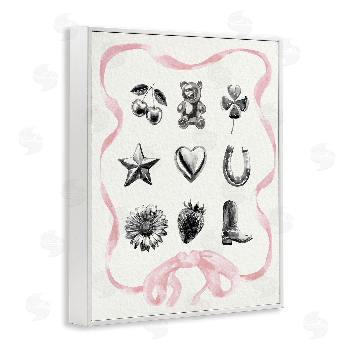 Lil' Rue Girly Glam Western Collection Canvas Wall Art Print