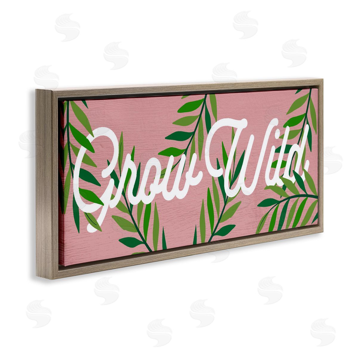 Lil' Rue Pink & Green Grow Wild Canvas Wall Art Print