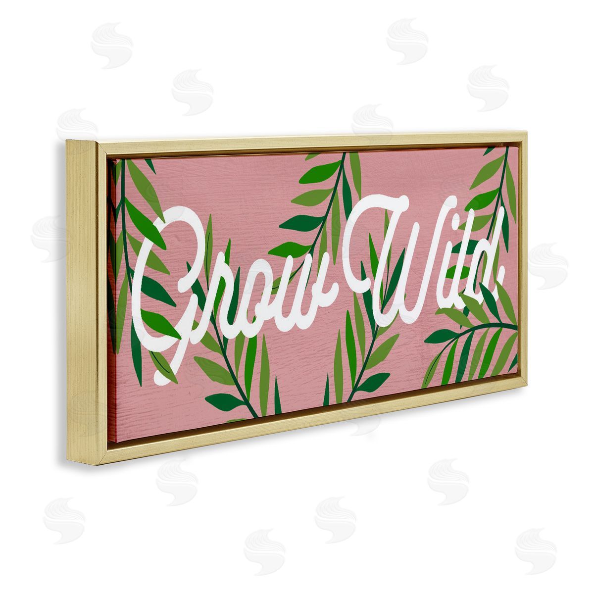 Lil' Rue Pink & Green Grow Wild Canvas Wall Art Print
