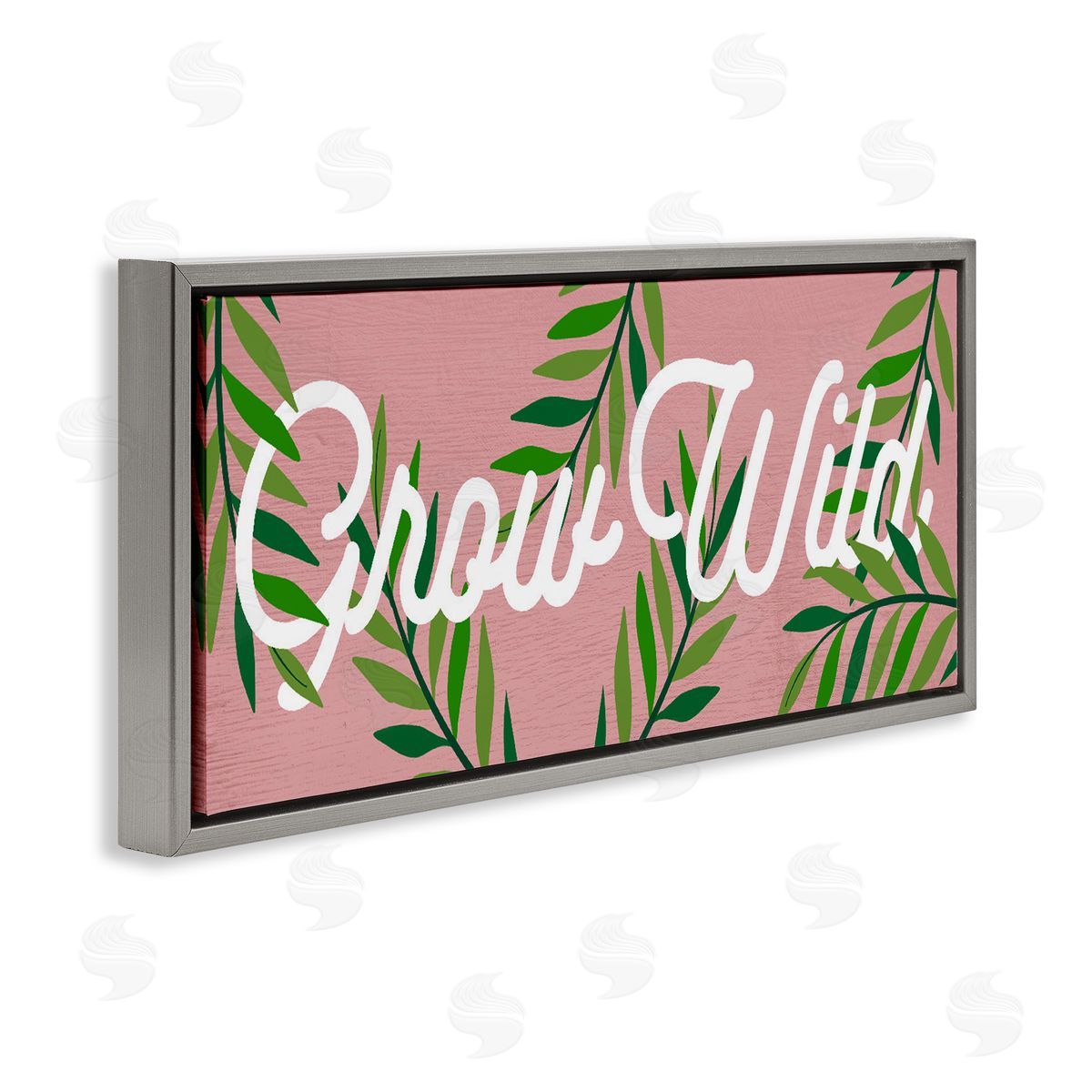 Lil' Rue Pink & Green Grow Wild Canvas Wall Art Print