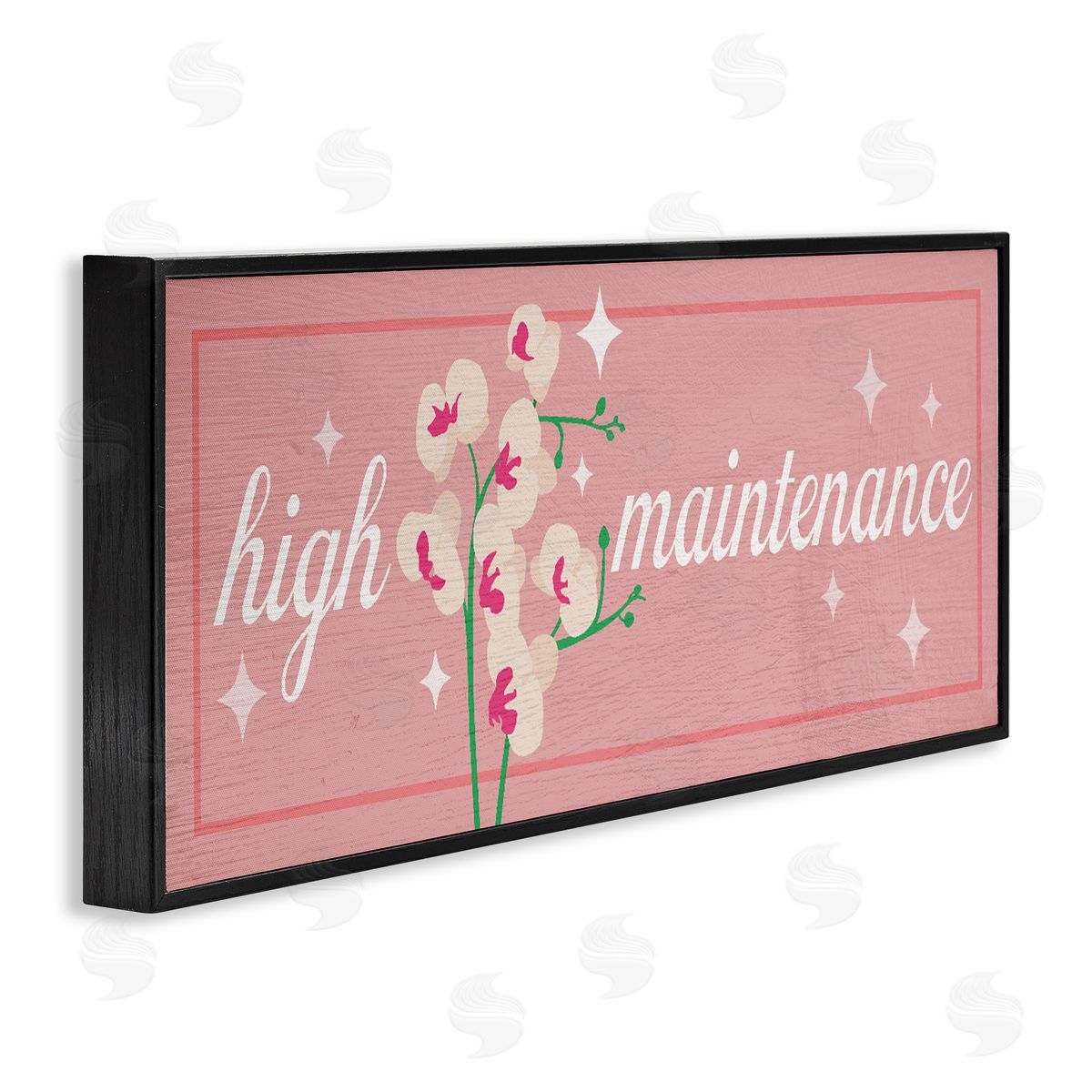 Lil' Rue Floral High Maintenance Canvas Wall Art Print