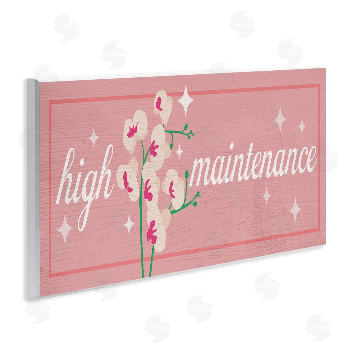 Lil' Rue Floral High Maintenance Canvas Wall Art Print