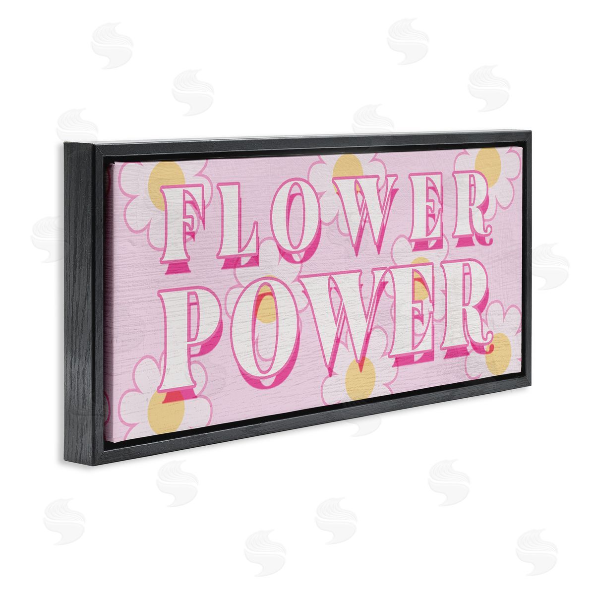 Lil' Rue Pastel Groovy Flower Power Canvas Wall Art Print