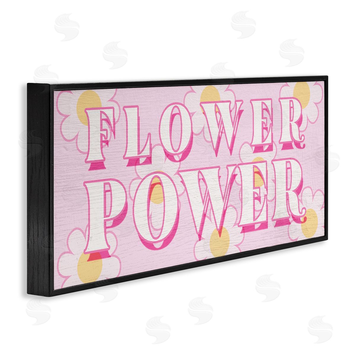 Lil' Rue Pastel Groovy Flower Power Canvas Wall Art Print
