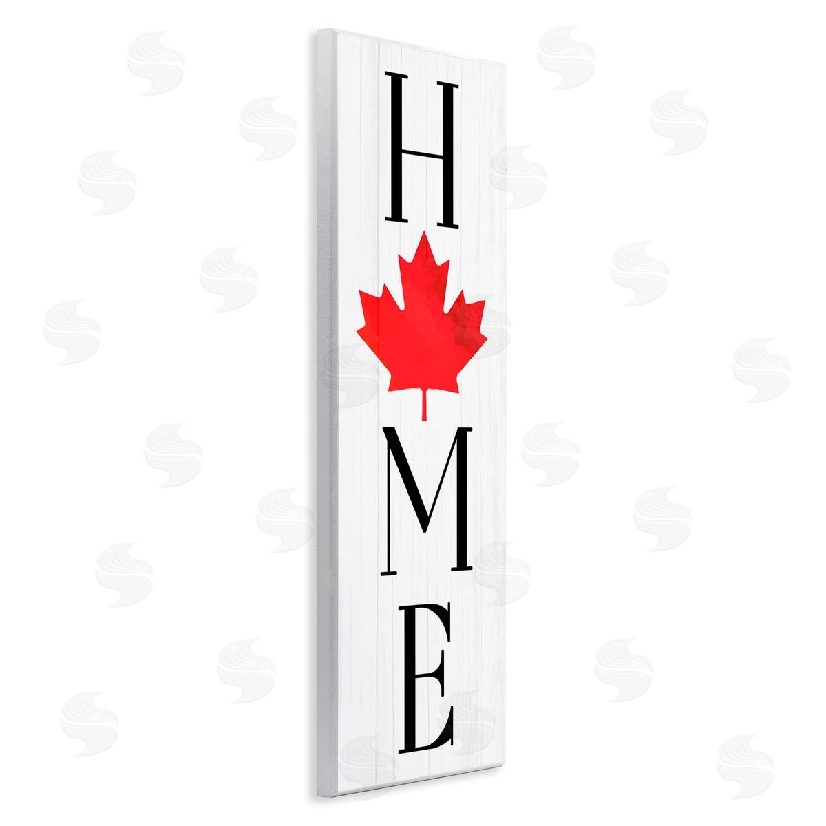 Lil' Rue Home with Red Leaf Canvas Wall Art Print