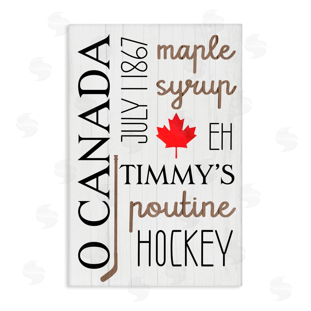 Lil' Rue Canada Hobbies & History Canvas Wall Art Print