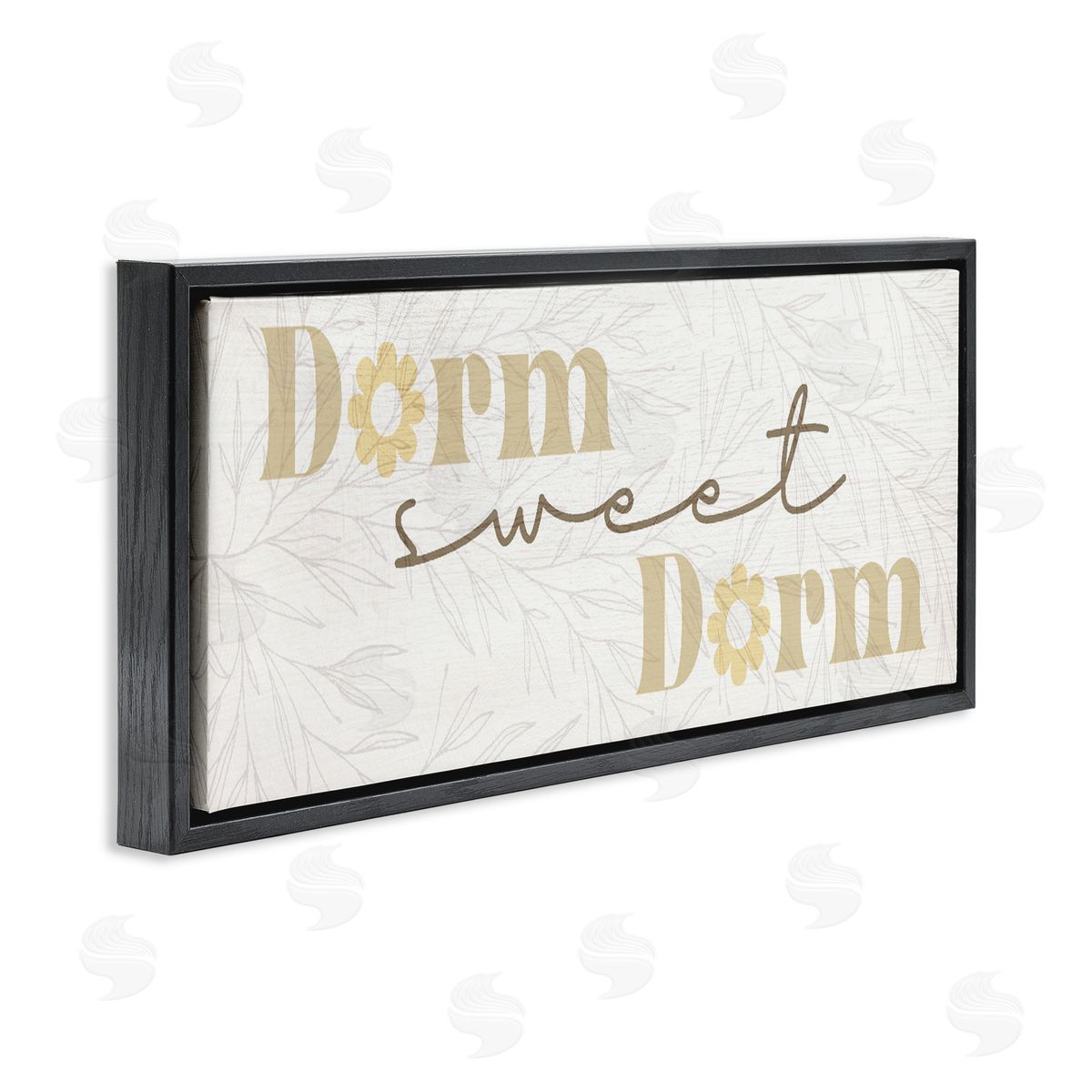 Lil' Rue Sweet Dorm with Retro Florals Canvas Wall Art Print