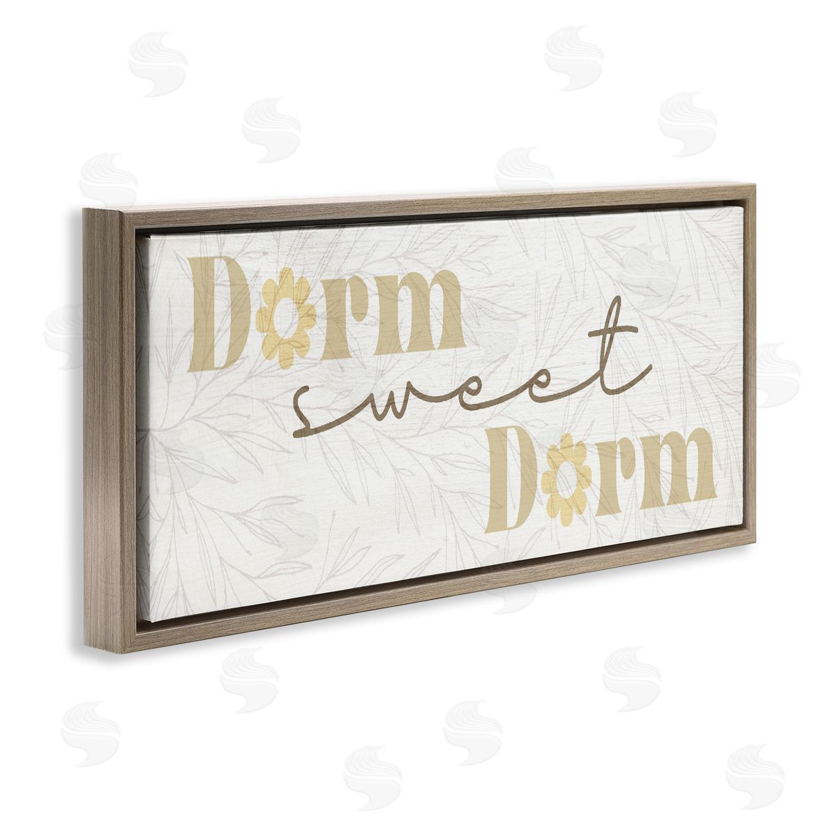 Lil' Rue Sweet Dorm with Retro Florals Canvas Wall Art Print