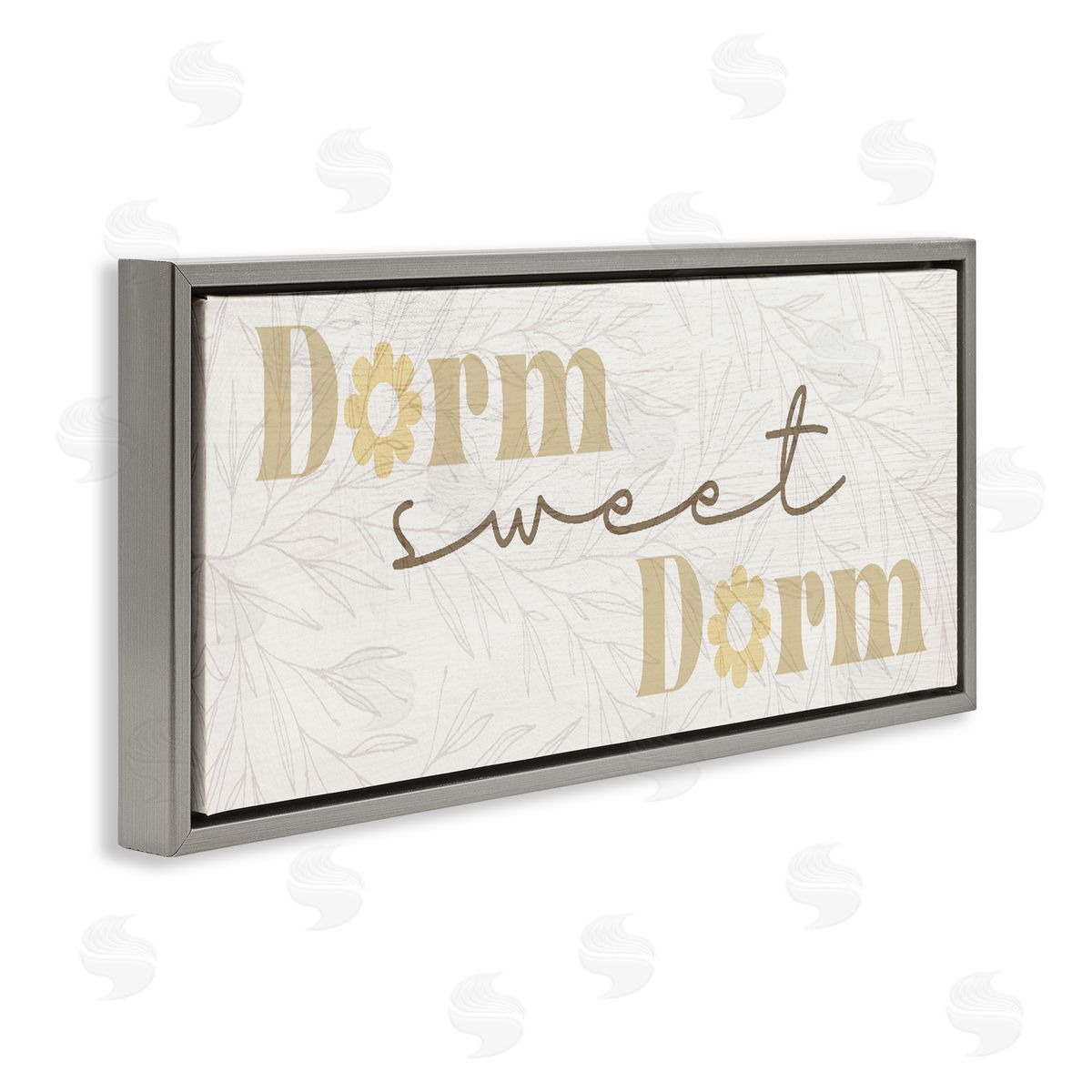Lil' Rue Sweet Dorm with Retro Florals Canvas Wall Art Print