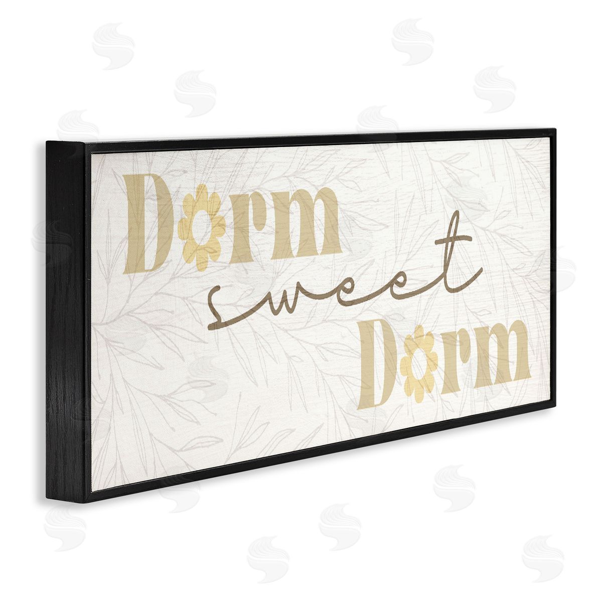 Lil' Rue Sweet Dorm with Retro Florals Canvas Wall Art Print