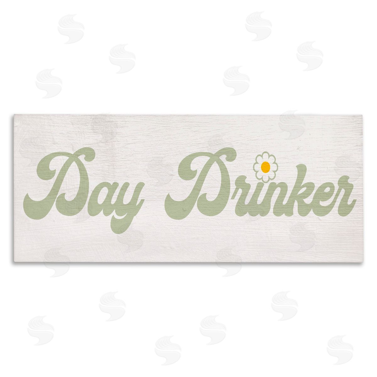 Lil' Rue Day Drinker Retro Text Canvas Wall Art Print