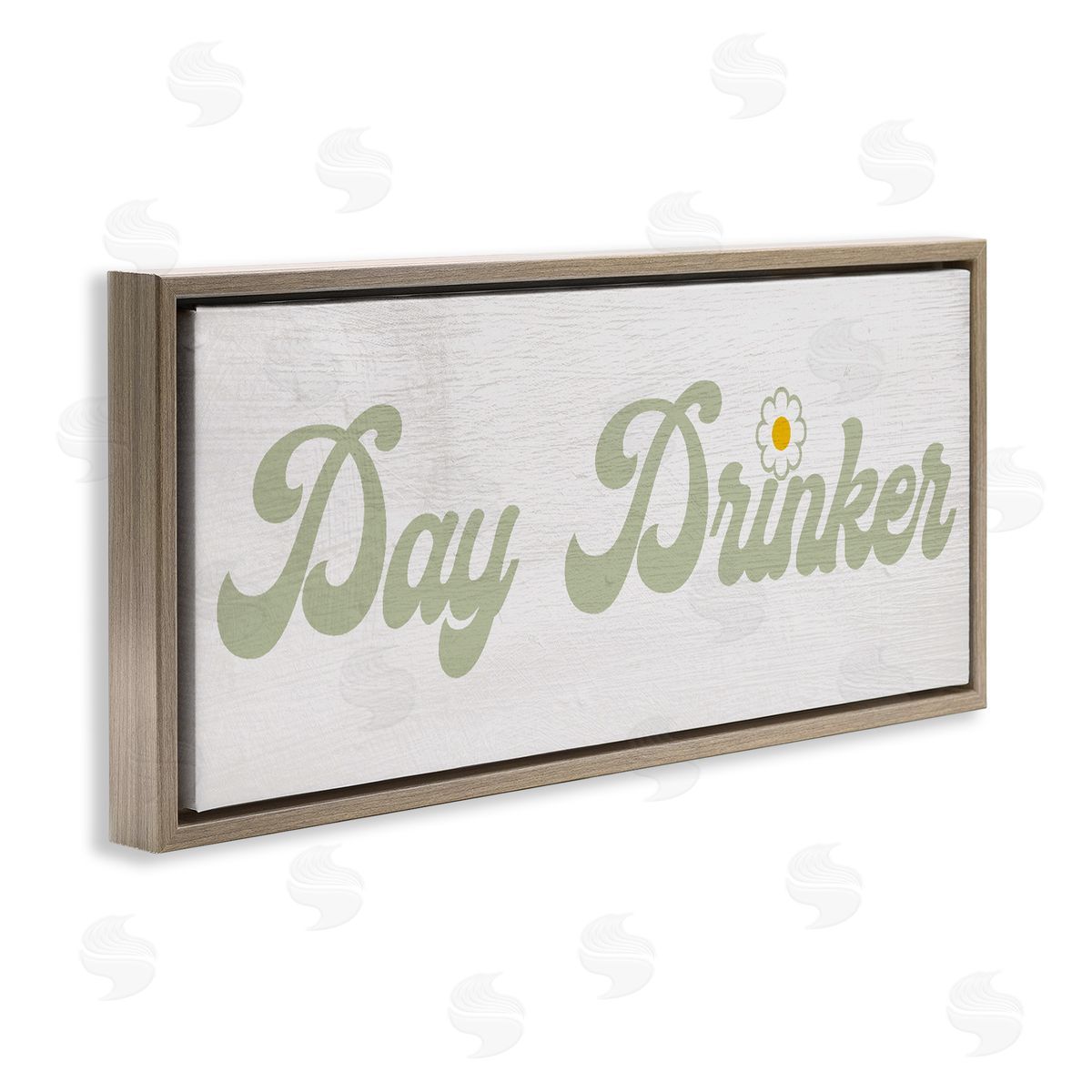Lil' Rue Day Drinker Retro Text Canvas Wall Art Print