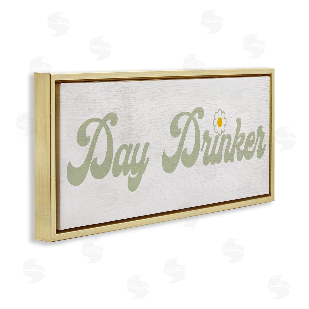 Lil' Rue Day Drinker Retro Text Canvas Wall Art Print