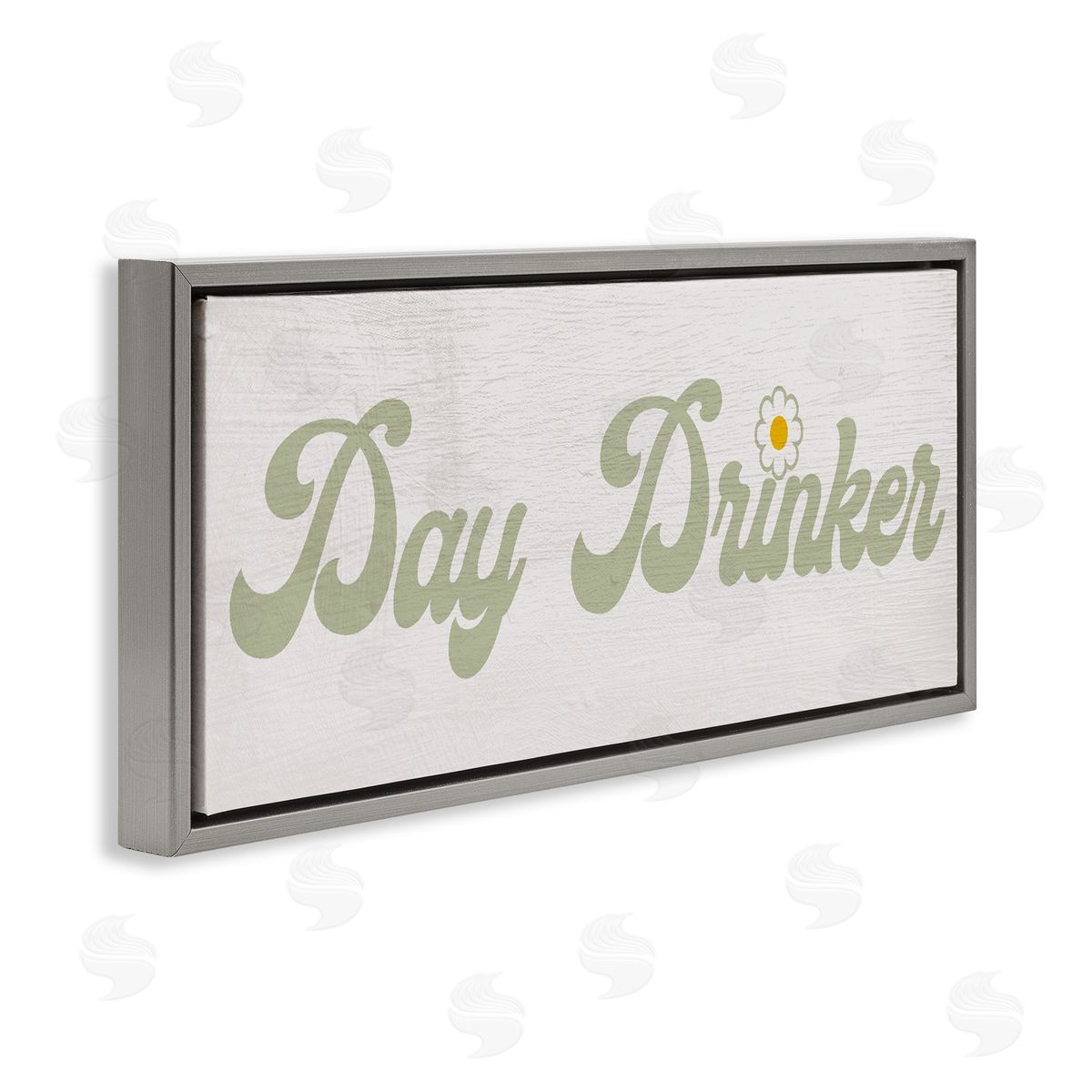 Lil' Rue Day Drinker Retro Text Canvas Wall Art Print
