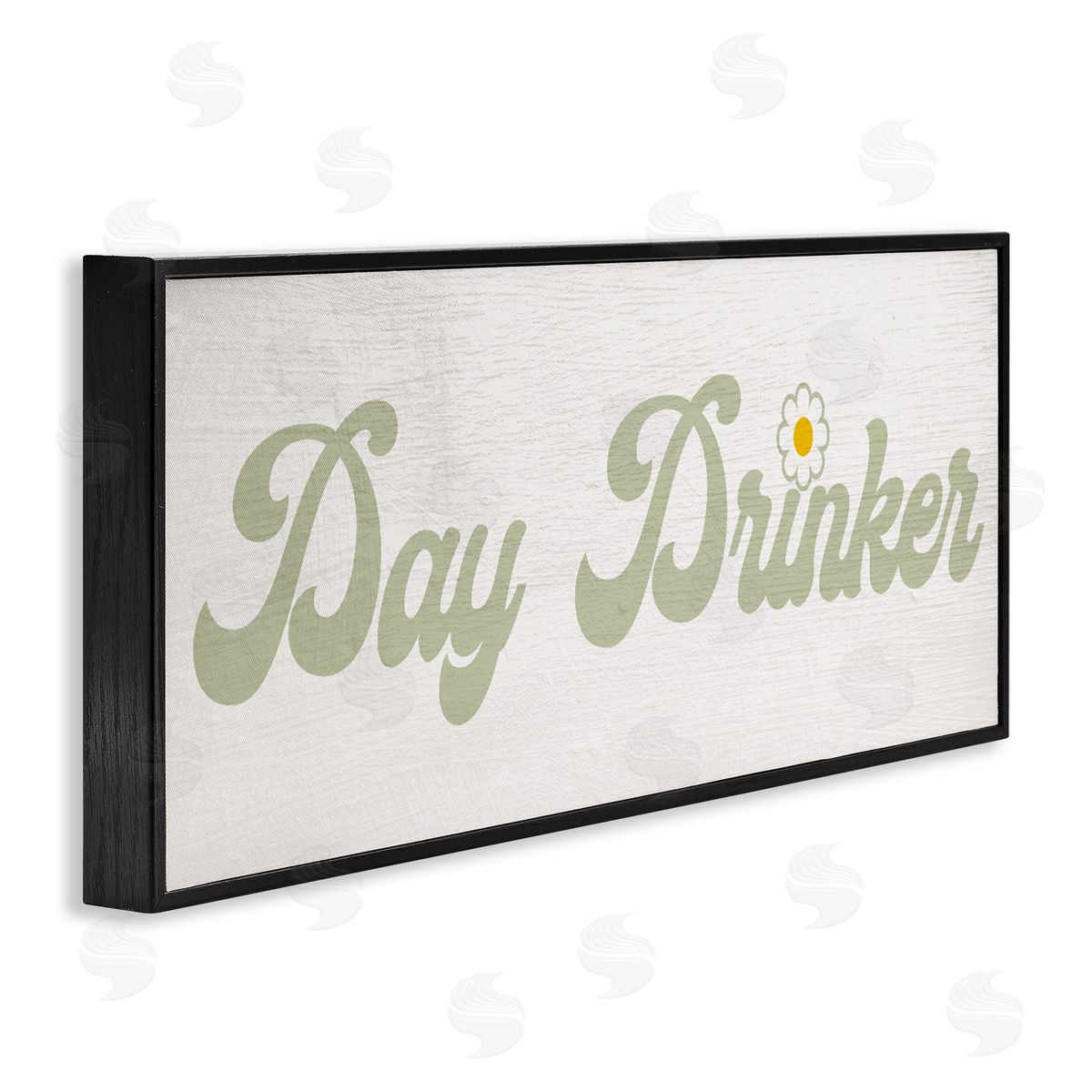 Lil' Rue Day Drinker Retro Text Canvas Wall Art Print