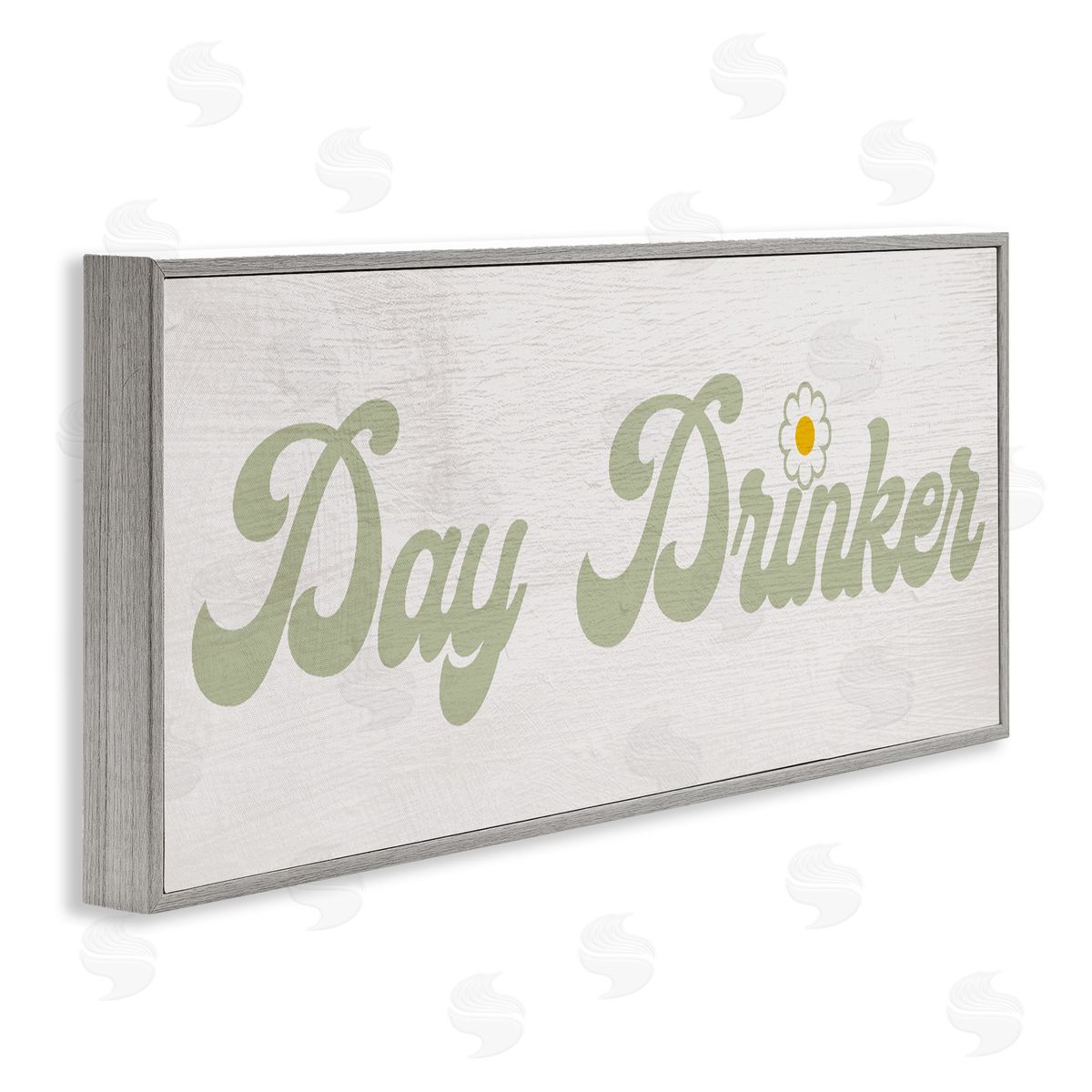 Lil' Rue Day Drinker Retro Text Canvas Wall Art Print