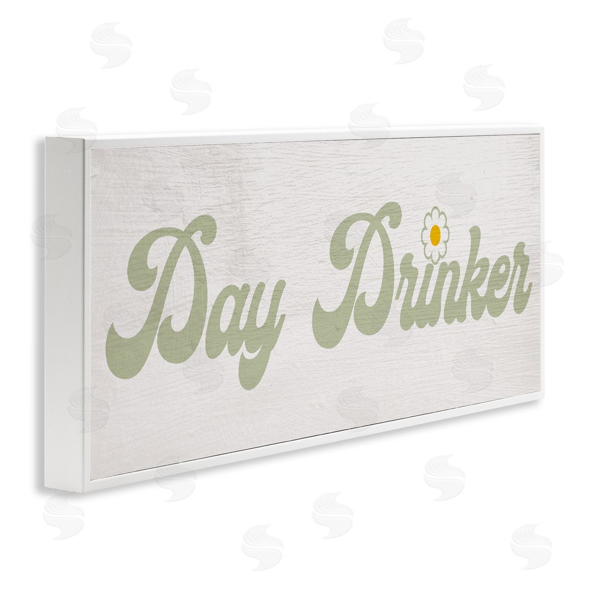 Lil' Rue Day Drinker Retro Text Canvas Wall Art Print