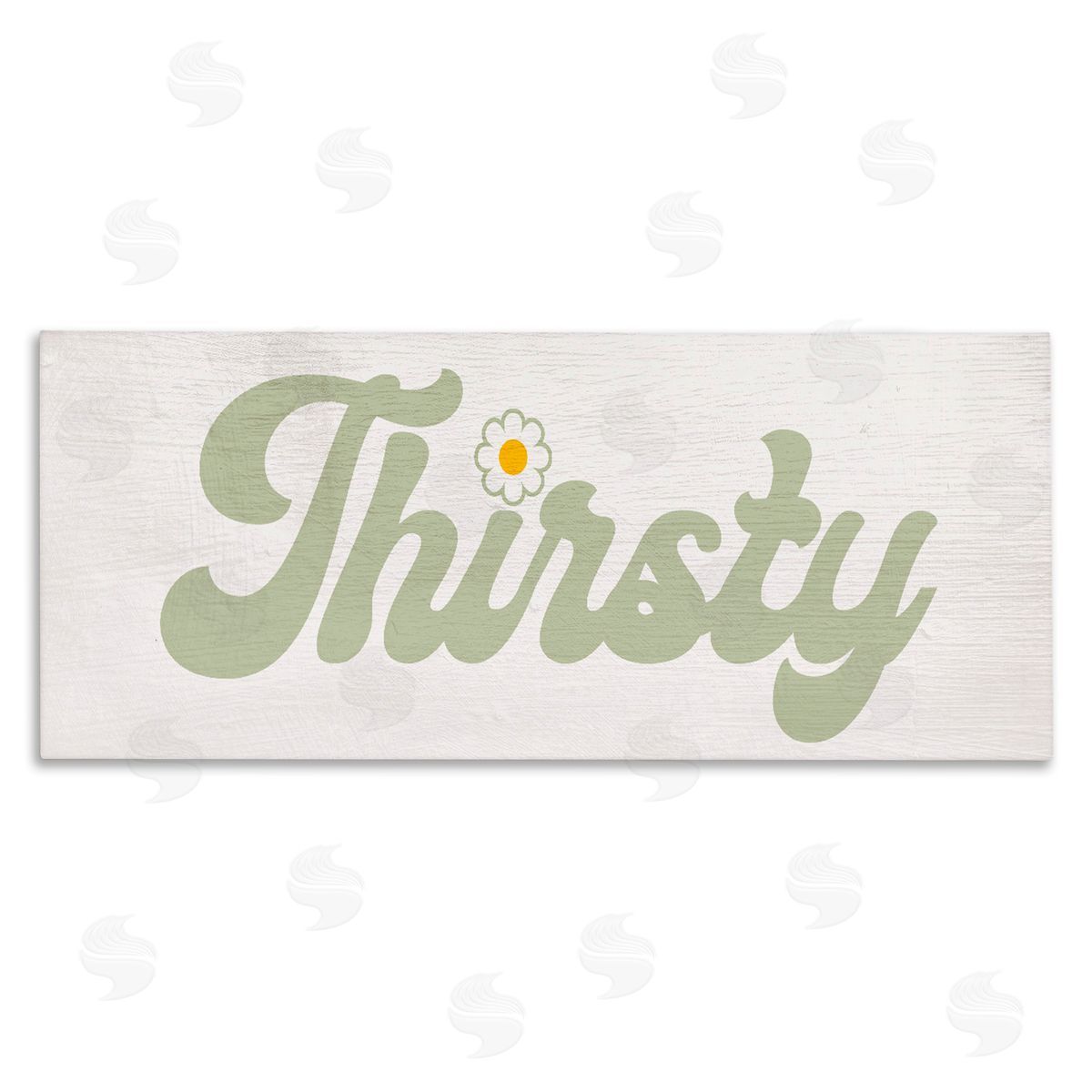 Lil' Rue Groovy Thirsty Phrase Canvas Wall Art Print