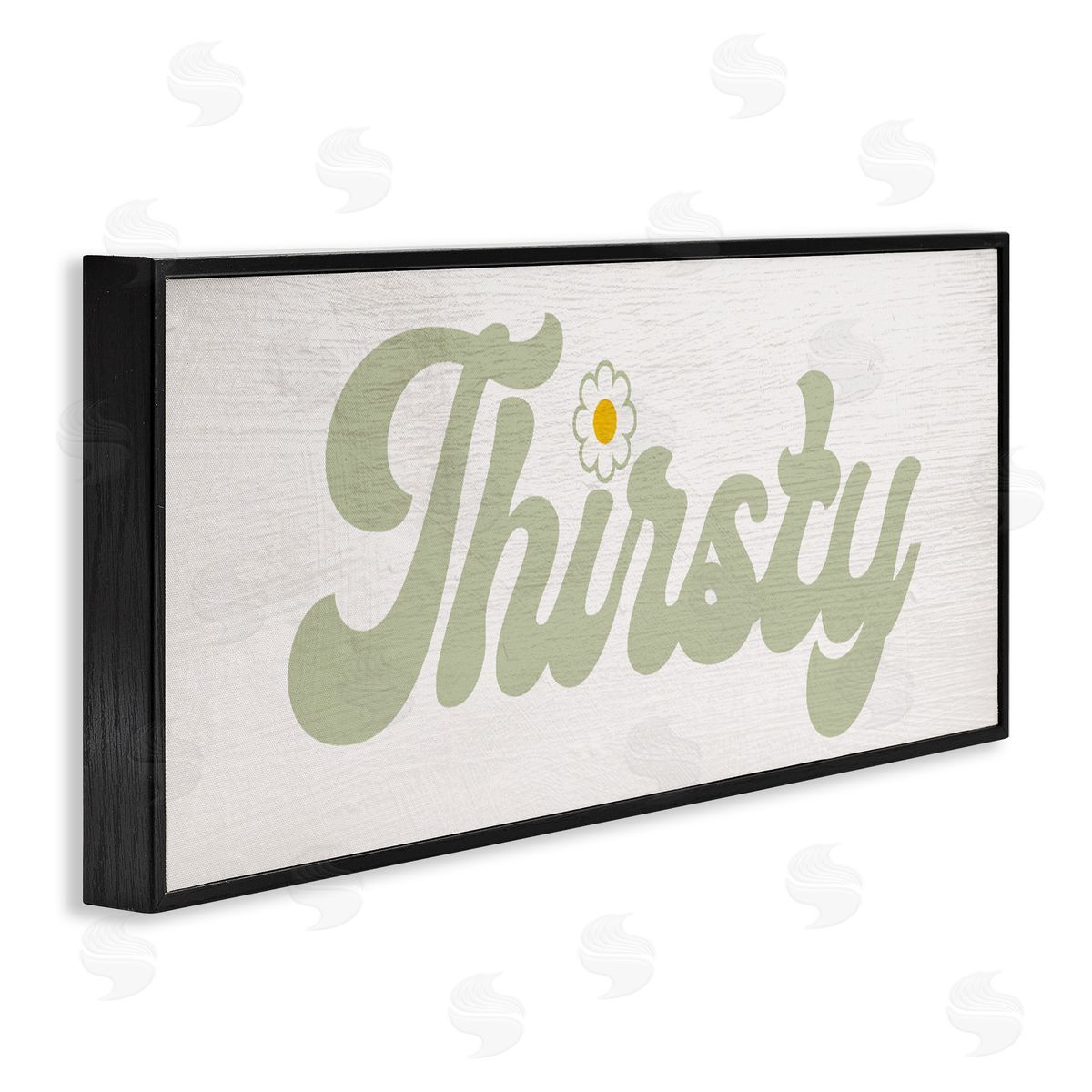 Lil' Rue Groovy Thirsty Phrase Canvas Wall Art Print