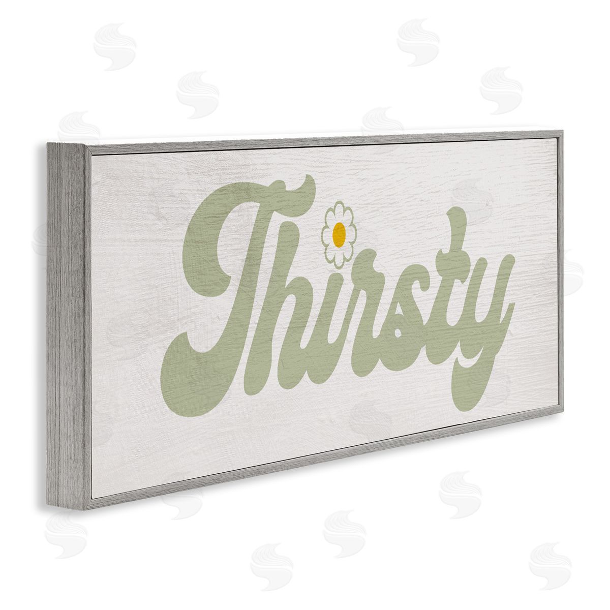 Lil' Rue Groovy Thirsty Phrase Canvas Wall Art Print