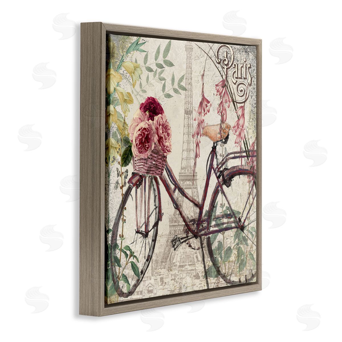 Sophie 6 Vintage Riding Through Paris Canvas Wall Art Print