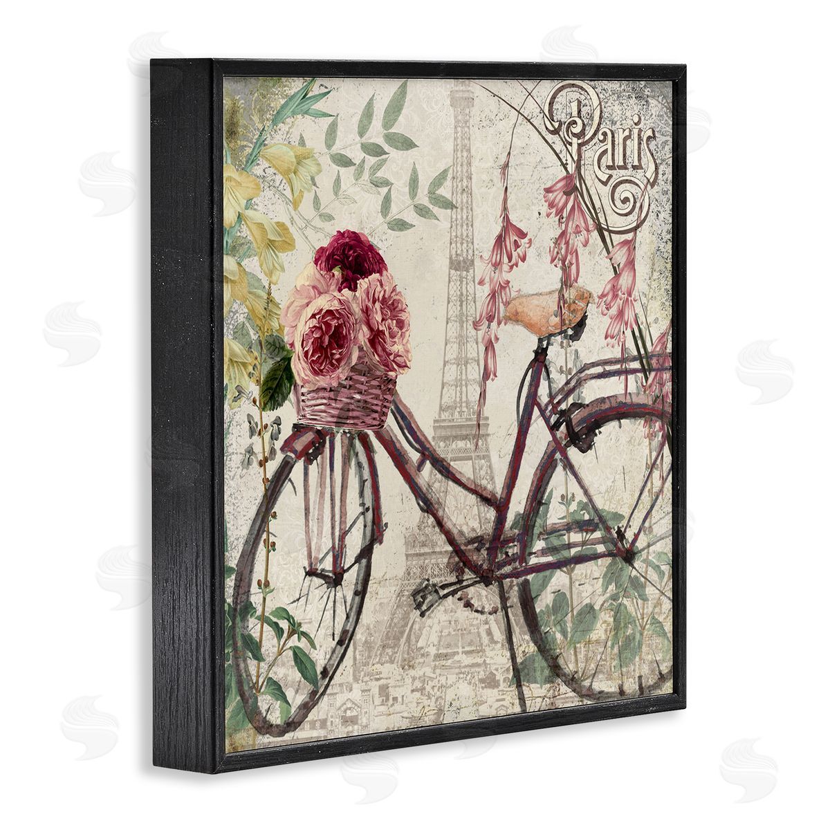 Sophie 6 Vintage Riding Through Paris Canvas Wall Art Print