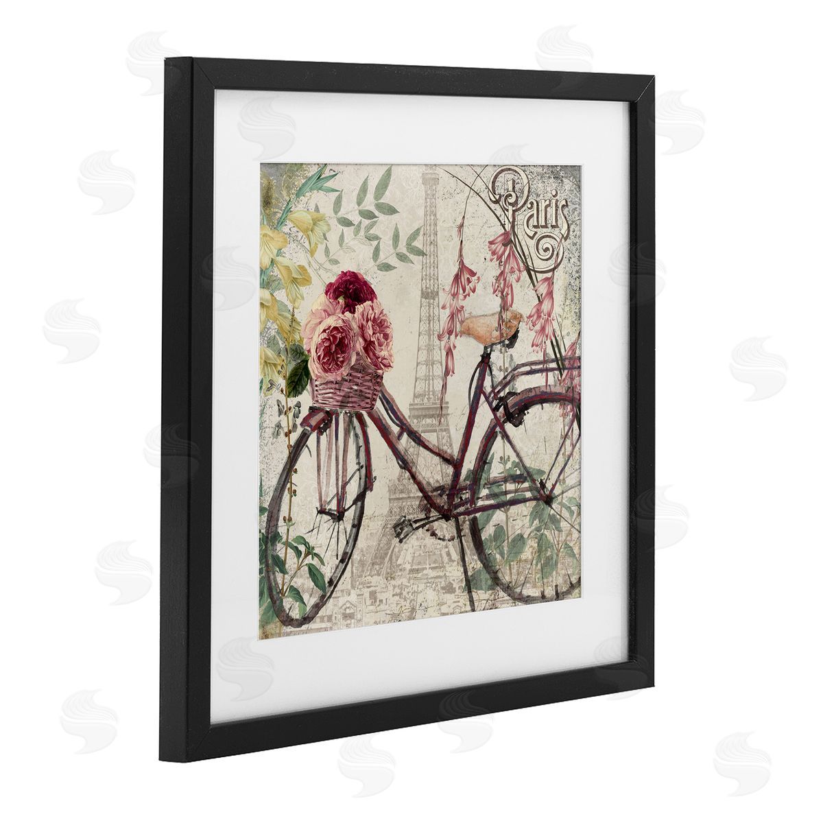 Sophie 6 Vintage Riding Through Paris Canvas Wall Art Print