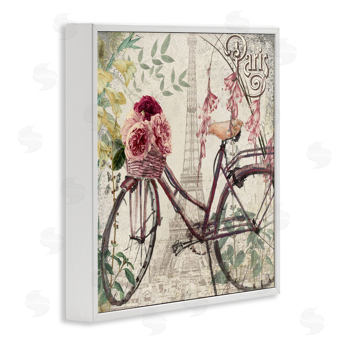 Sophie 6 Vintage Riding Through Paris Canvas Wall Art Print
