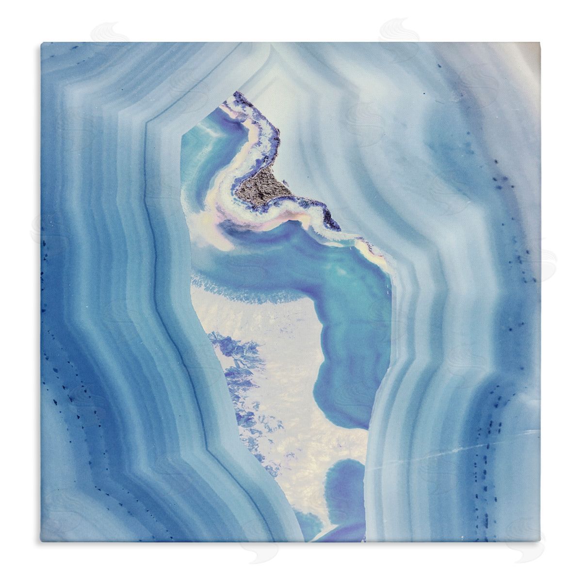 Sophie 6 Bound In Blue Geode Canvas Wall Art Print