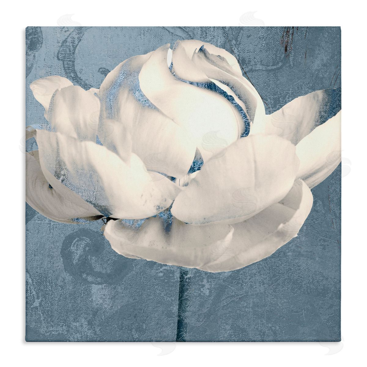Sophie 6 Gilded Blue Rose Canvas Wall Art Print