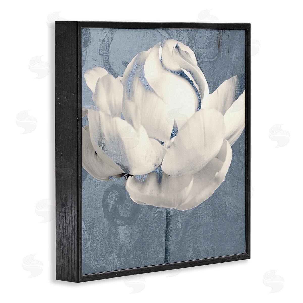 Sophie 6 Gilded Blue Rose Canvas Wall Art Print