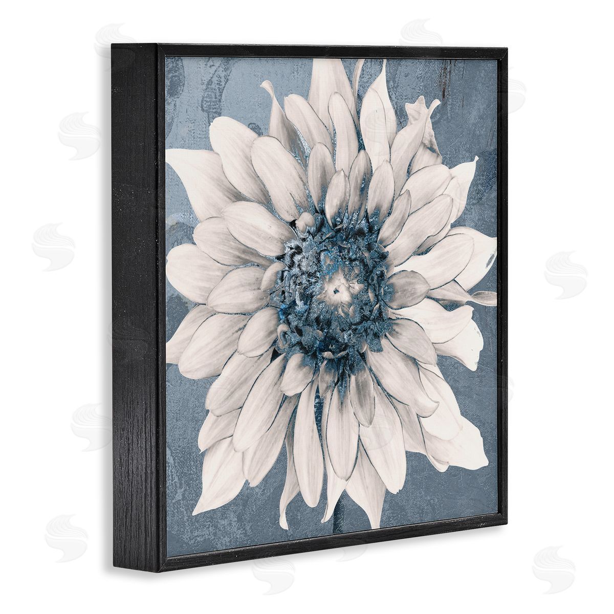 Sophie 6 Gilded Blue Blossom Canvas Wall Art Print