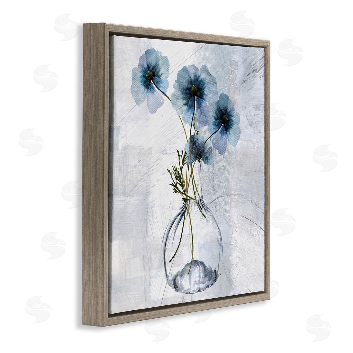 Sophie 6 Tale Of Blue Poppies Canvas Wall Art Print