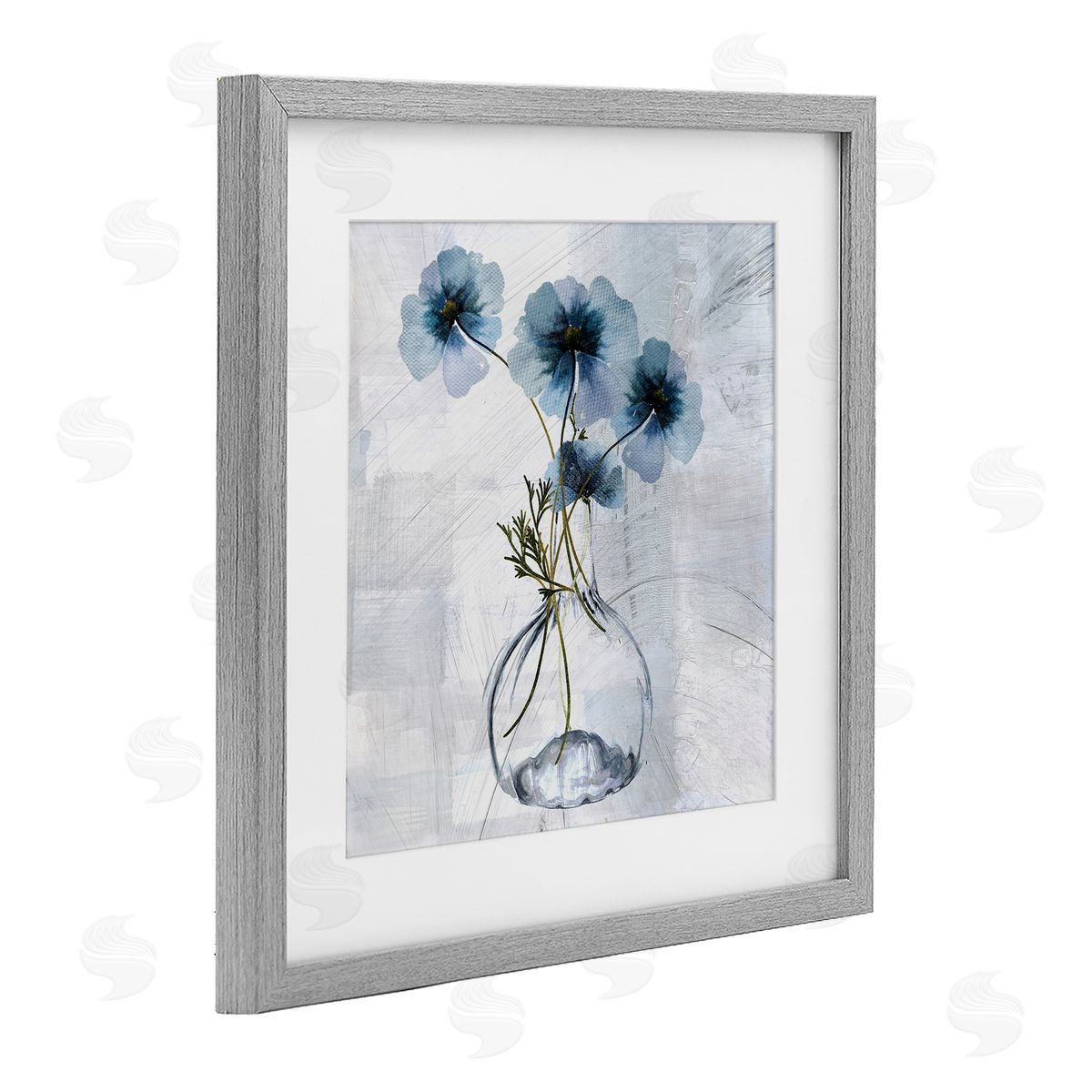 Sophie 6 Tale Of Blue Poppies Canvas Wall Art Print